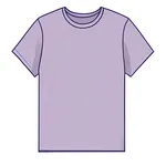 short-sleeved lilac t-shirt image